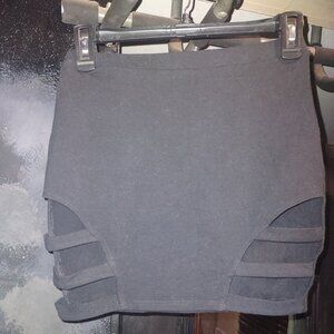 Black mini skirt